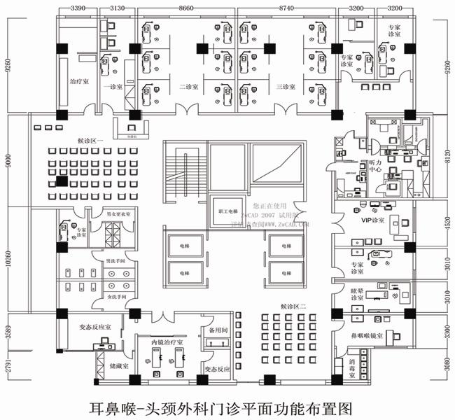 门诊功能室布局方案参考一